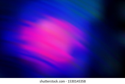 Dark Pink, Blue vector template with bent lines. Brand new colorful illustration in simple style. Abstract style for your business design.