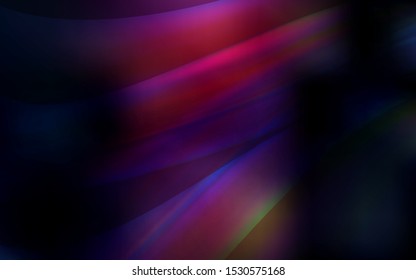 Dark Pink, Blue vector template with lines, ovals. An elegant bright illustration with gradient. Marble style for your business design.