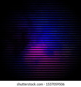 Dark Pink, Blue vector template with circles. Abstract decorative design in gradient style with bubbles. Design for your commercials.