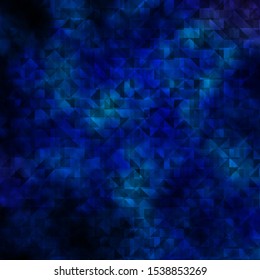 Dark Pink, Blue vector template with crystals, triangles. Triangles on abstract background with colorful gradient. Design for your promotions.