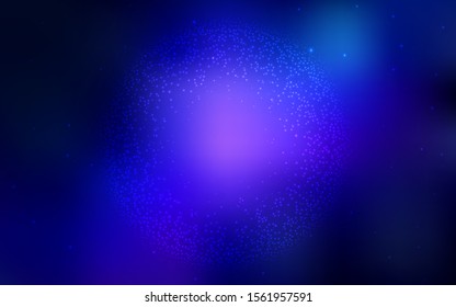 Dark Pink, Blue vector template with space stars. Shining illustration with sky stars on abstract template. Pattern for astrology websites.