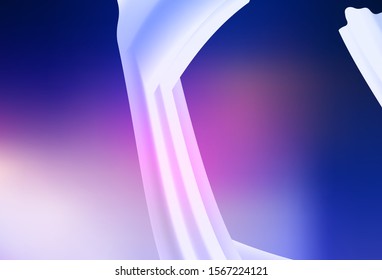 Dark Pink, Blue vector template with wry lines. Colorful illustration in simple style with gradient. New composition for your brand book.