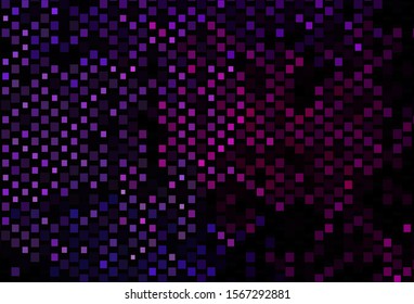 Dark Pink, Blue vector template with square style. Abstract gradient illustration with rectangles. Pattern for websites, landing pages.