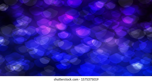 Dark Pink, Blue vector template with circles. Modern abstract illustration with colorful circle shapes. Pattern for websites, landing pages.