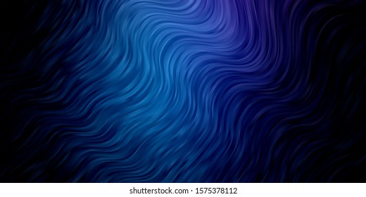 Dark Pink, Blue vector template with curves. Colorful illustration in abstract style with bent lines. Pattern for ads, commercials.