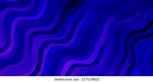 Dark Pink, Blue vector template with lines. Gradient illustration in simple style with bows. Smart design for your promotions.