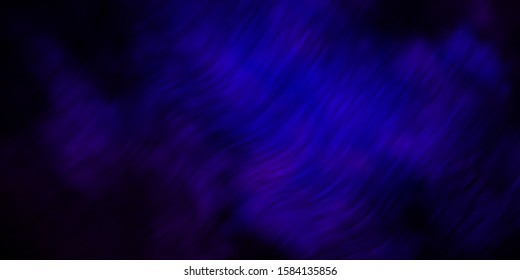 Dark Pink, Blue vector template with lines. Brand new colorful illustration with bent lines. Best design for your posters, banners.