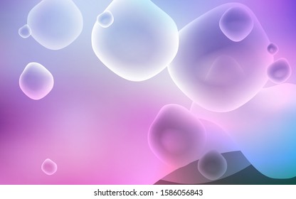 Dark Pink, Blue vector template with bent lines. Geometric illustration in memphis style with gradient.  Textured wave pattern for backgrounds.