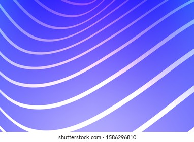 Dark Pink, Blue vector template with abstract lines. Brand-new colored illustration in blurry style with gradient. A completely new template for your business design.