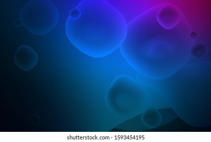 Dark Pink, Blue vector template with lava shapes. Shining crooked illustration in memphis style. Memphis style for your business design.