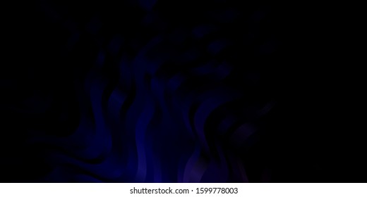 Dark Pink, Blue vector template with lines. Bright illustration with gradient circular arcs. Pattern for booklets, leaflets.