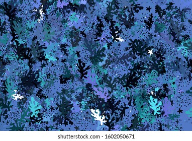Dark Pink, Blue vector template with chaotic shapes. Decorative design in abstract style with random forms. Modern design for your business card.