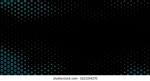 Dark Pink, Blue vector template with esoteric signs. Retro design in abstract style with witchcraft forms. Simple design for occult depiction.
