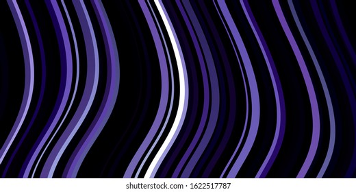 Dark Pink, Blue vector template with curves. Illustration in abstract style with gradient curved.  Pattern for busines booklets, leaflets