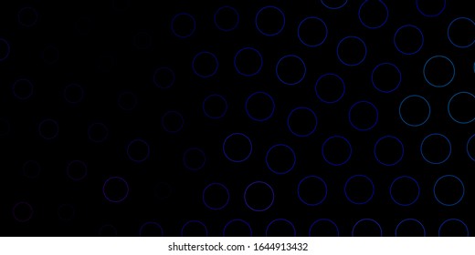 Dark Pink, Blue vector template with circles. Abstract decorative design in gradient style with bubbles. Design for posters, banners.