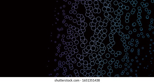 Dark Pink, Blue vector template with circles. Abstract colorful disks on simple gradient background. Design for your commercials.