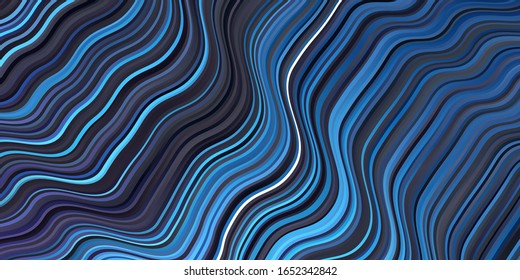 Dark Pink, Blue vector template with wry lines. Colorful illustration in abstract style with bent lines. Pattern for busines booklets, leaflets