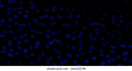 Dark Pink, Blue vector template with esoteric signs. Colorful vintage illustration with gradient alchemy shapes. Best design halloween events.
