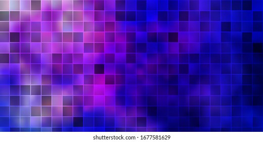 Plantilla vectorial azul rosa oscuro con rectángulos. Diseño moderno con rectángulos de estilo abstracto. Patrón para anuncios, anuncios.