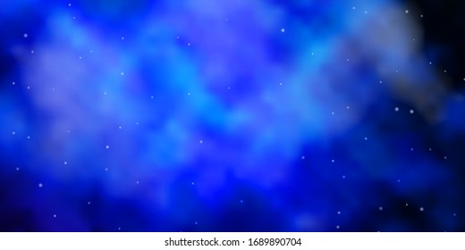 Dark Pink, Blue vector template with neon stars. Colorful illustration with abstract gradient stars. Pattern for new year ad, booklets.
