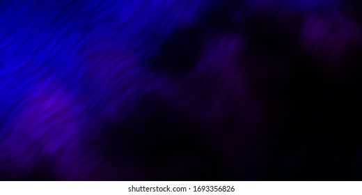 Dark Pink, Blue vector template with lines. Abstract gradient illustration with wry lines. Pattern for booklets, leaflets.