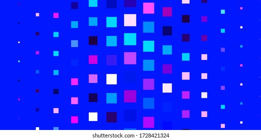Dark Pink, Blue vector template with rectangles. Modern design with rectangles in abstract style. Modern template for your landing page.