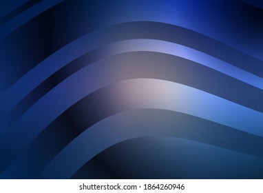 Dark Pink, Blue vector template with wry lines. Brand new colorful illustration in curved style. Texture for booklets, leaflets.