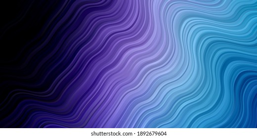 Dark Pink, Blue vector template with wry lines. Brand new colorful illustration with bent lines. Pattern for ads, commercials.