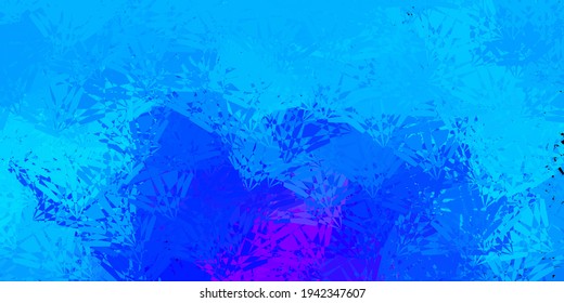Dark Pink, Blue vector template with triangle shapes. Smart abstract illustration with triangle forms in modern style. Template for commercials.