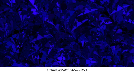 Dark Pink, Blue vector template with triangle shapes. Triangle shapes with colorful gradient in abstract style. Design for your wallpapers.