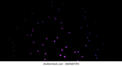 Dark Pink, Blue vector template with neon stars. Colorful illustration with abstract gradient stars. Theme for cell phones.