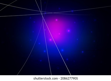 Dark Pink, Blue vector template with crystals, circles. Illustration with set of colorful circles, triangles. Best smart design for your business.