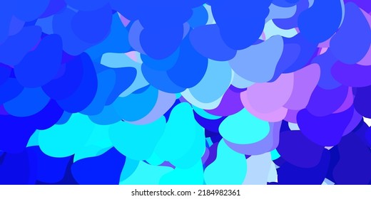 Plantilla vectorial azul rosa oscuro con formas abstractas. Ilustración colorida con formas de gradiente simples. Fondo para teléfonos móviles.