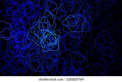 Dunkelrosa, blaue Vektorvorlage mit chaotischen Formen. Moderne abstrakte Illustration mit bunten Zufallsformen. Modernes Design für Ihre Visitenkarte.