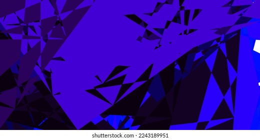 Dark Pink, Blue vector template with triangle shapes. Smart abstract illustration with triangle forms in modern style. Landing pages material.