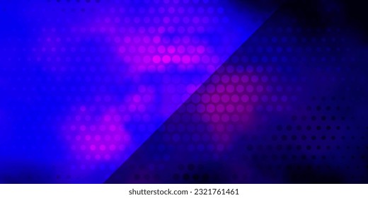 Dark Pink, Blue vector template with circles. Abstract decorative design in gradient style with bubbles. Pattern for websites, landing pages.