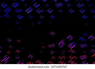 Dark Pink, Blue vector template with repeated sticks. Blurred decorative design in simple style with lines. Pattern for business booklets, leaflets.