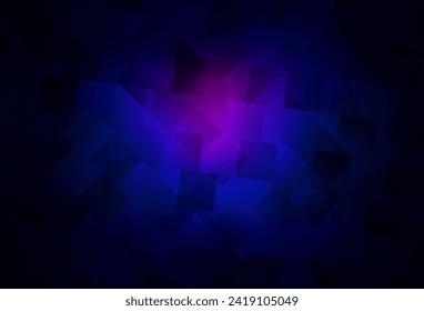 Dark Pink, Blue vector template with rhombus. Illustration with set of colorful rectangles. Pattern can be used for websites.