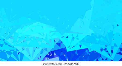Dark Pink, Blue vector template with triangle shapes. Web material illustration with colorful abstract triangles. Pattern for promotions.