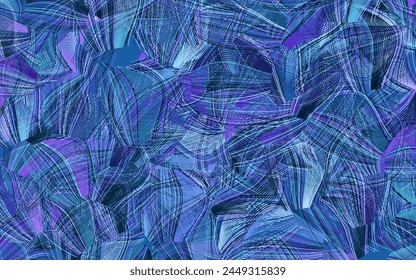 Rosa oscuro, Plantilla de Vector azul con Formas caóticas.