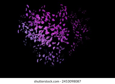 Dark Pink, Blue vector template with memphis shapes. Illustration with colorful gradient shapes in abstract style. Background for a cell phone.