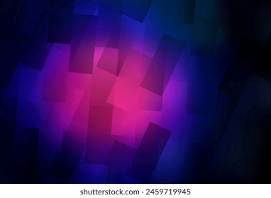Dark Pink, Blue vector template with rhombus. Beautiful illustration with rectangles and squares. The template can be used as a background.