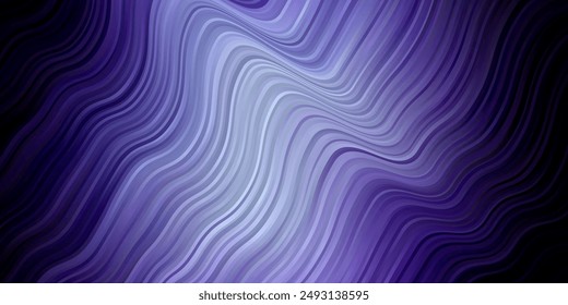 Dark Pink, Blue vector template with lines. Brand new colorful illustration with bent lines. Pattern for booklets, leaflets.