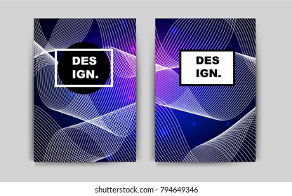 Dark Pink, Blue vector template for landing pages. Beautiful colored sample in A4 size. New design for a poster, banner of your website.