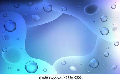 Dark Pink, Blue vector template with bubble shapes. Colorful illustration in abstract memphis style with gradient. New composition for your brand book.