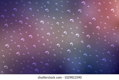 Dark Pink, Blue vector texture with disks. Blurred bubbles on abstract background with colorful gradient. New design for ad, poster, banner of your website.