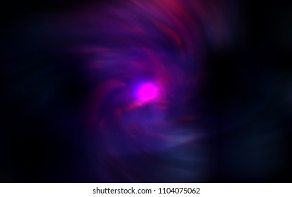 Dark Pink, Blue vector texture with milky way stars. Shining illustration with sky stars on abstract template. Smart design for your business advert.
