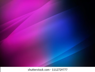 Dark Pink, Blue vector texture with colored lines. Shining colored illustration with narrow lines. The template can be used as a background.