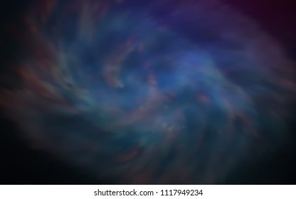 Dark Pink, Blue vector texture with milky way stars. Blurred decorative design in simple style with galaxy stars. Pattern for futuristic ad, booklets.