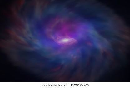 Dark Pink, Blue vector texture with milky way stars. Blurred decorative design in simple style with galaxy stars. Best design for your ad, poster, banner.